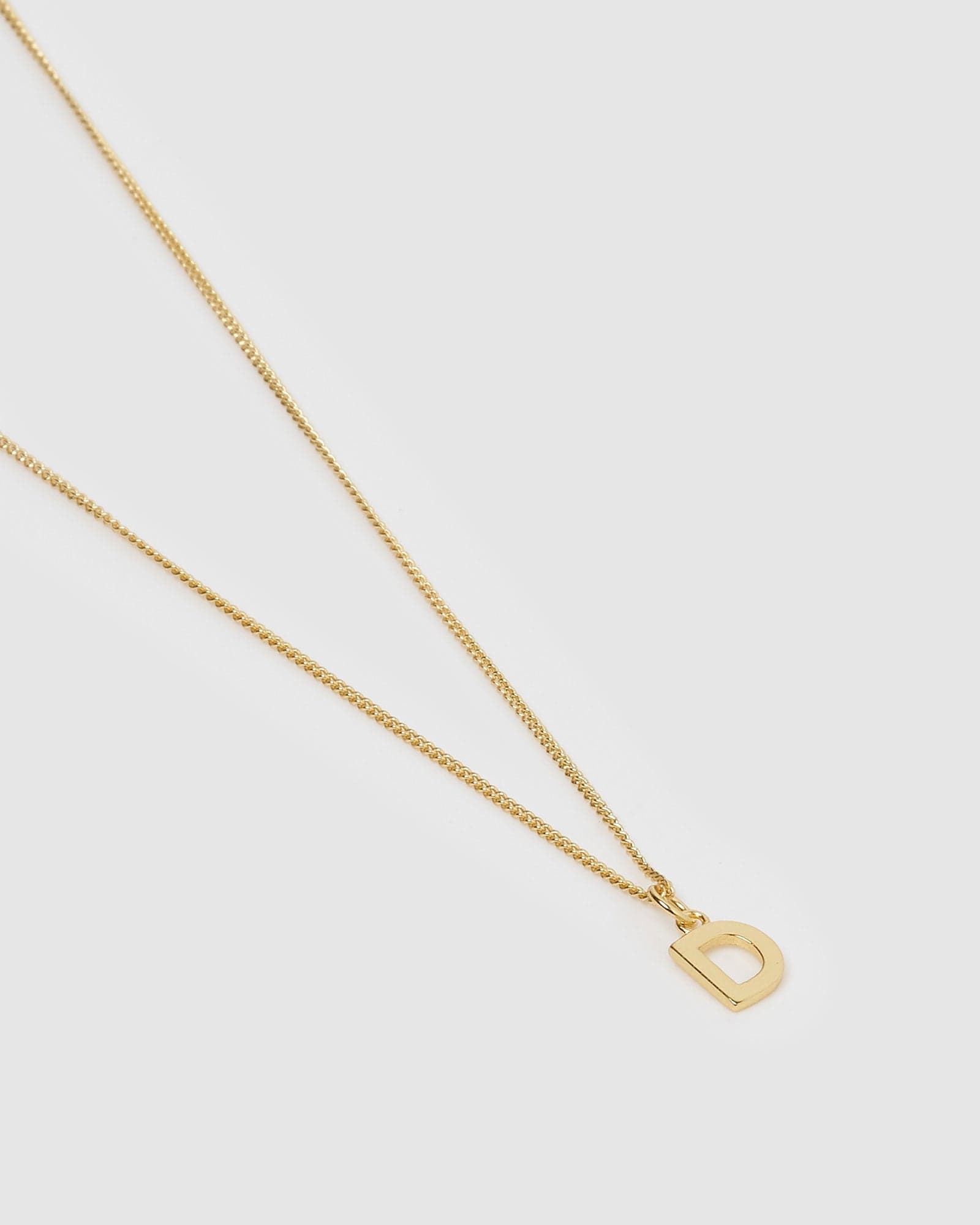 Izoa Gold Alphabet Letter D Necklace - Elegant Initial Jewelry for Women, Perfect Gift for Birthday, Anniversary & Everyday Wear