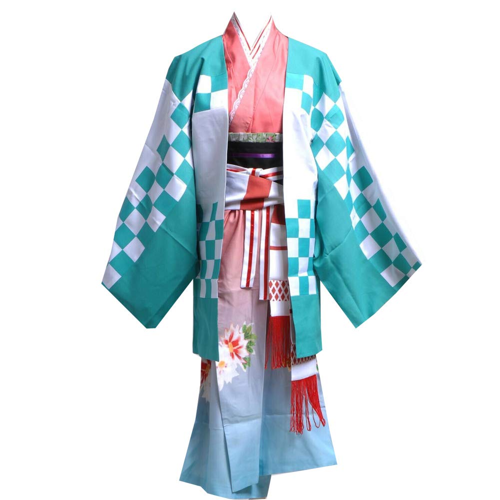 GZCOS Anime Shiemi Moriyama Blue Kimono Cosplay Costume - Perfect for Halloween, Anime Conventions & Themed Parties