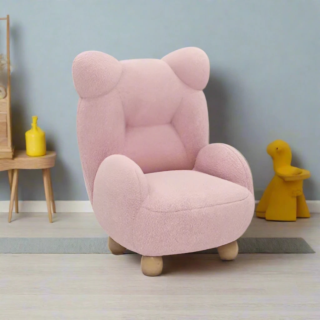 Cozy Bear-Shaped Sofa Chair for Kids - Soft Plush Nursery Armchair for Toddler's Room, Playroom & Bedroom - Perfect for Reading, Relaxing & Playtime