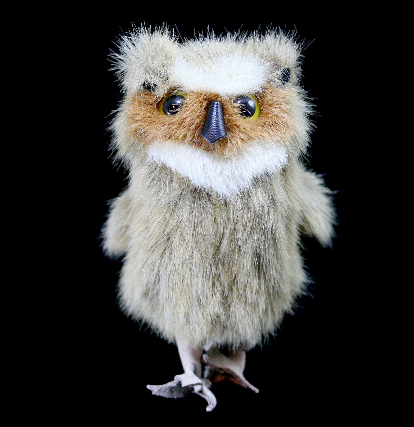Mini Great Horned Owl Finger Puppet - Cute & Realistic Hand Puppet for Kids Storytelling, Educational Play & Bird Lovers - Perfect for Classroom, Birthday Gifts & Nature-Themed Parties