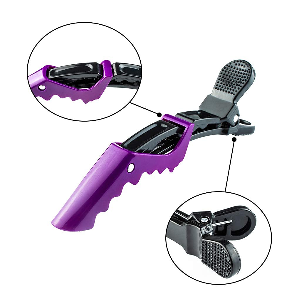 Glorica 16-Piece Hair Comb Set for Women & Men - 10 Combs & 6 Hair Clips Including Rat Tail, Teasing, Barber & Styling Combs - Professional Hair Styling Tools for Salon, Home & Travel Use