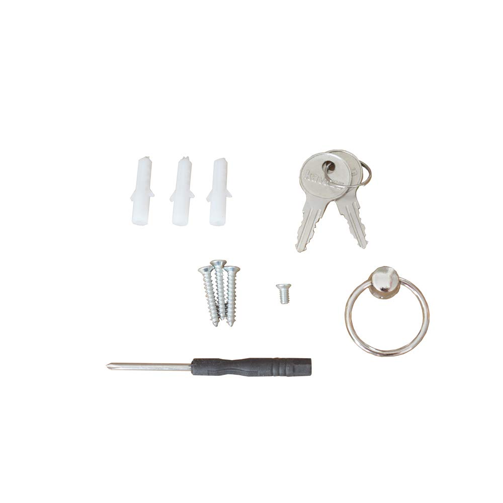200 Position Adjustable Key Lock Cabinet with Key Hanger - Beige Wall Mount Key Storage Box for Home, Office & Hotel Organization