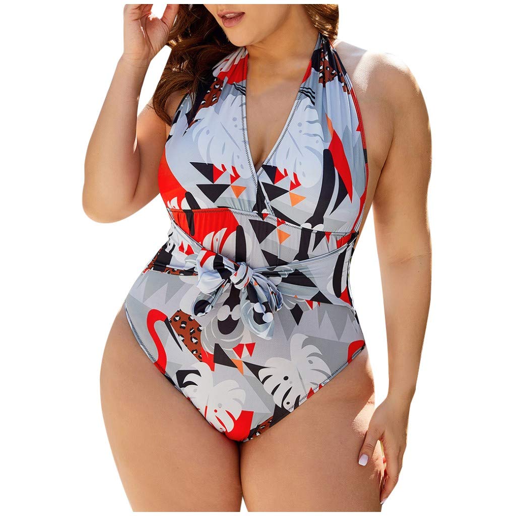 Fragarn 2 Piece Monokini Swimsuits for Women - Sexy Bikini Set with High Waist Bottom & Halter Top | Perfect for Beach, Pool Party & Summer Vacation