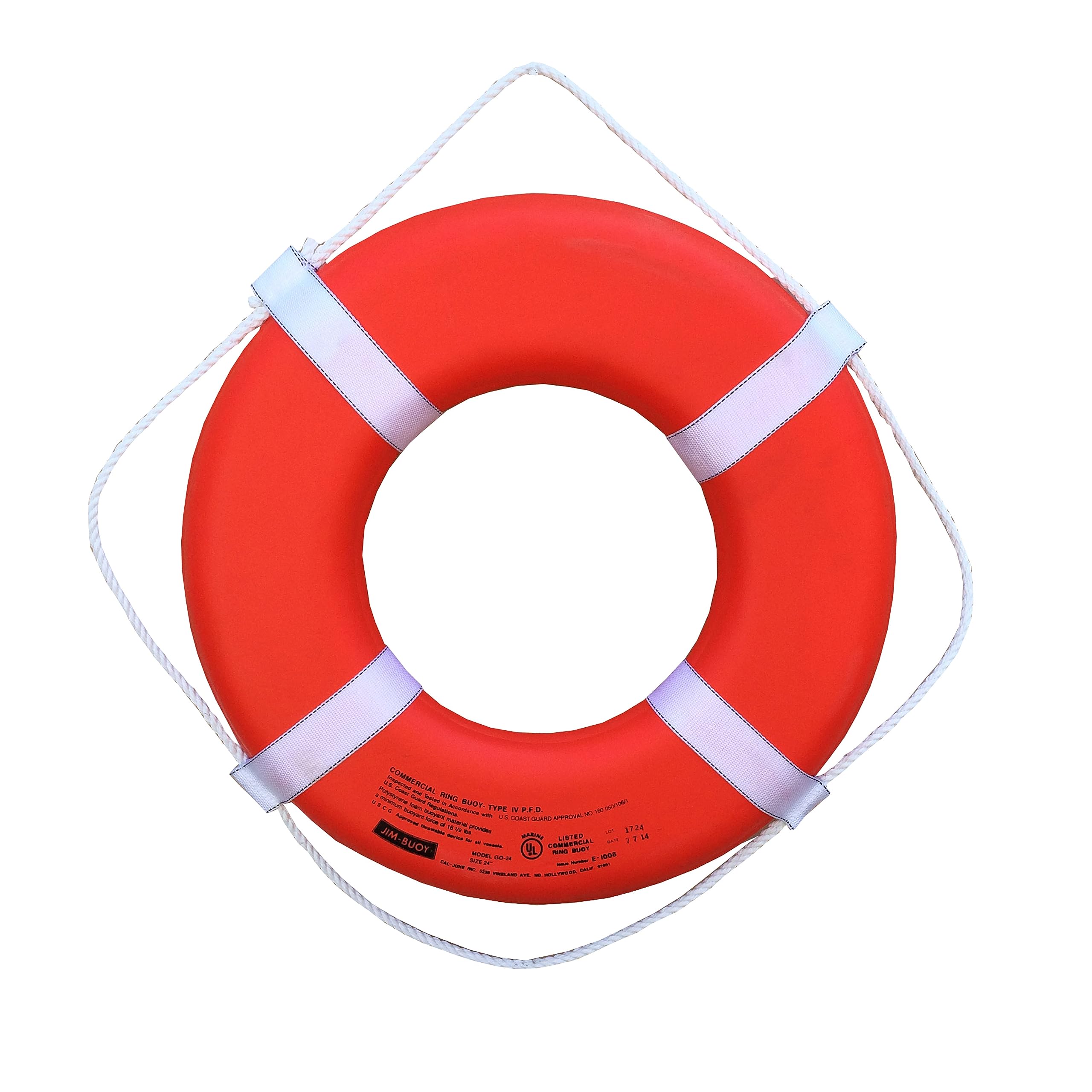 USCG Approved Ring Buoy Life Preserver - 24
