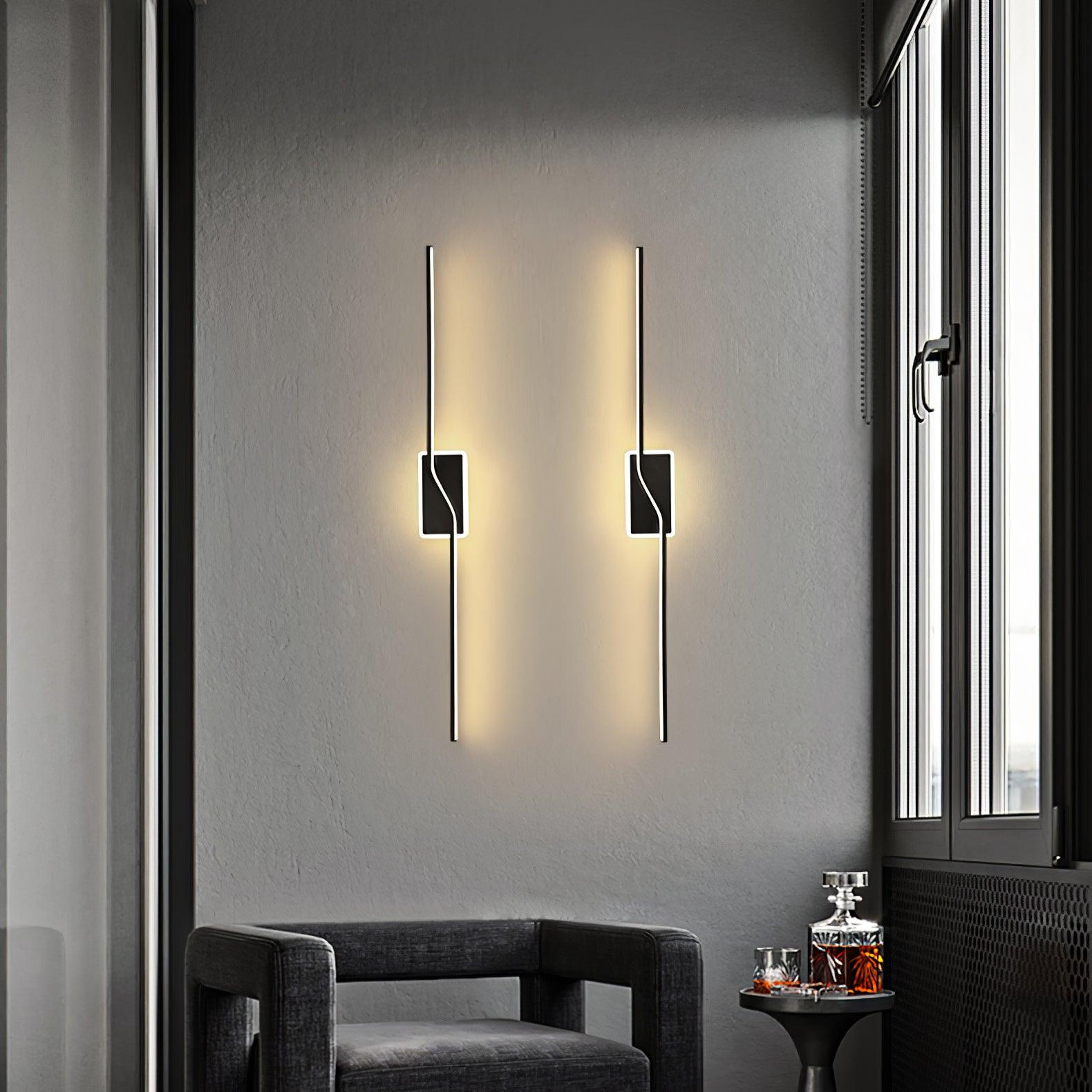 Modern LED Linear Strip Wall Light for Home & Office - Dimmable, Energy-Efficient Ambient Lighting for Bedroom, Living Room, Kitchen, and Commercial Spaces