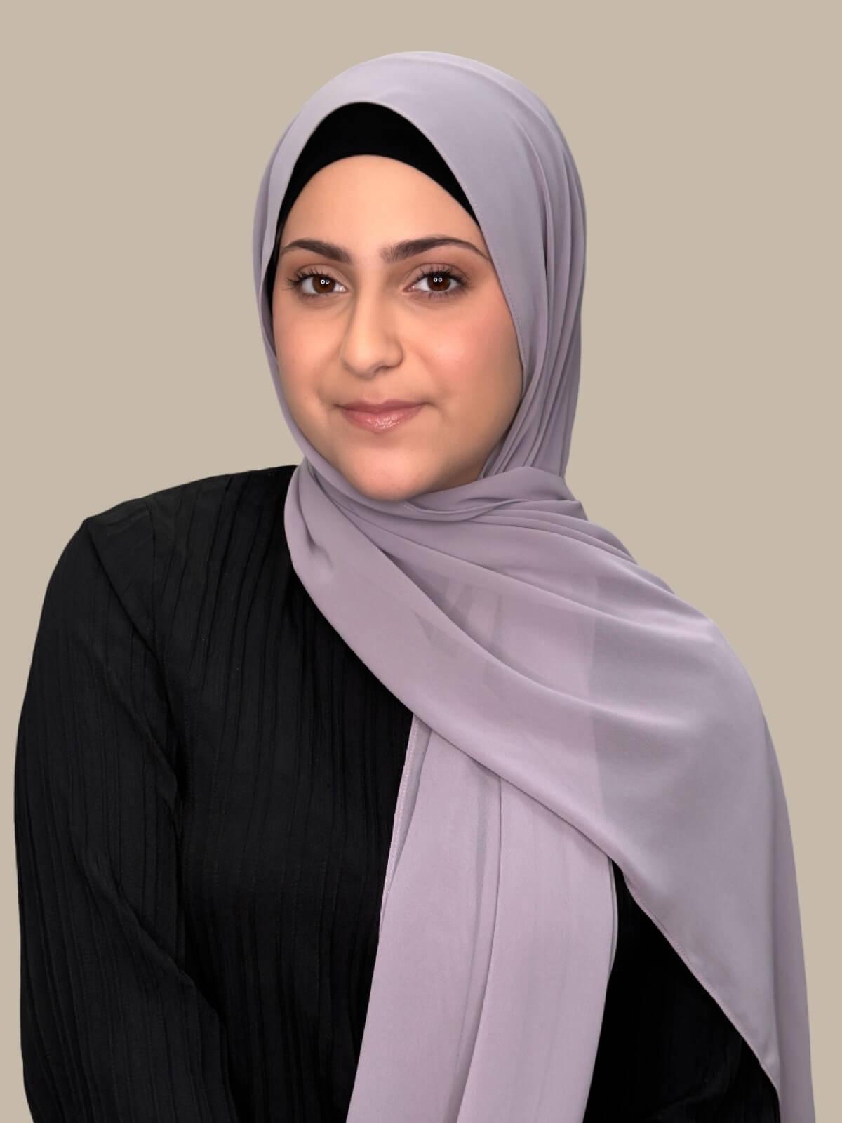 Luxury Chiffon Hijab Viola - Modish Girl Elegant Muslim Scarf for Women - Perfect for Prayer, Daily Wear & Special Occasions