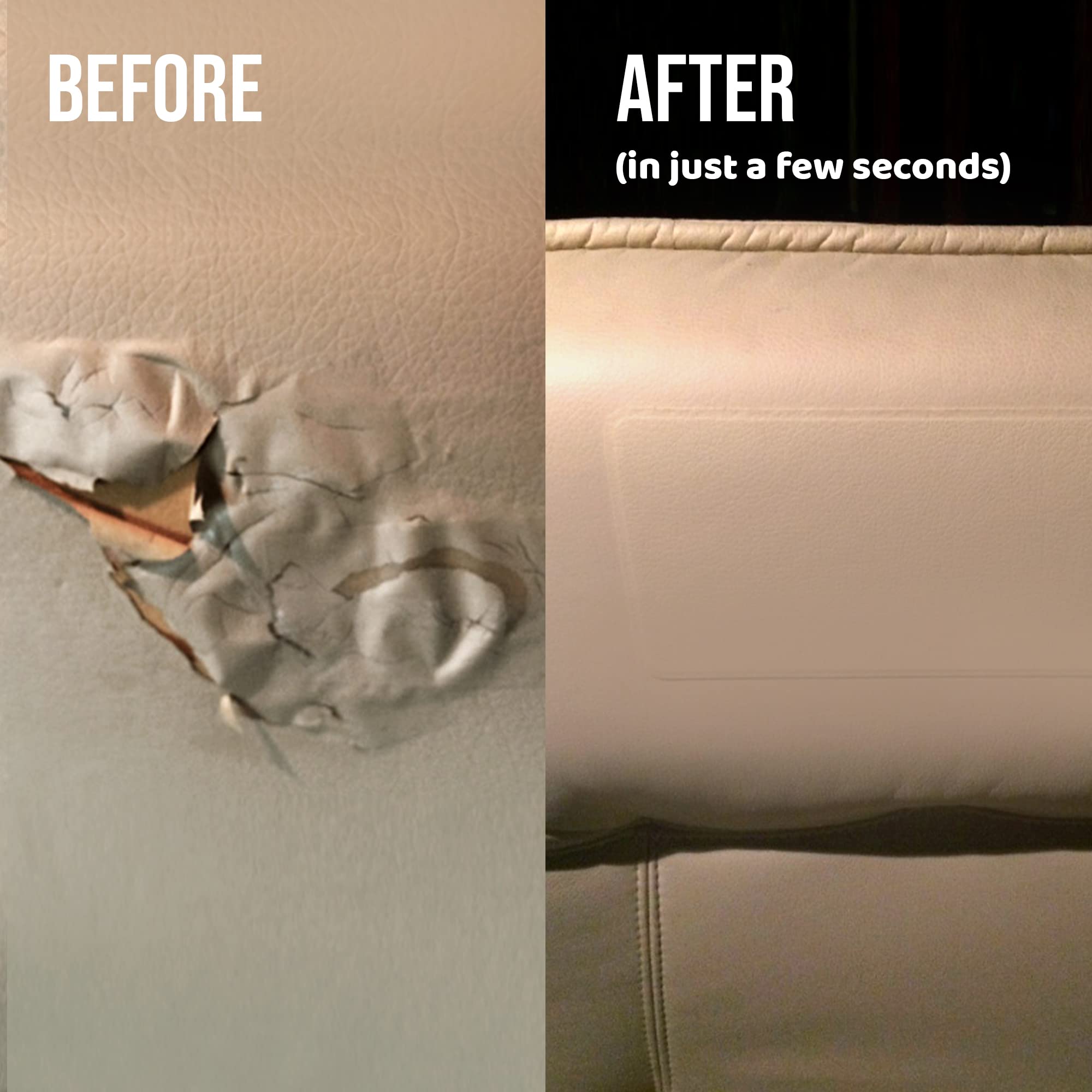 Brown MastaPlasta Self-Adhesive Suede Repair Patches - Fix Scratches & Tears on Furniture, Shoes & Bags - Easy DIY Leather & Fabric Repair Solution