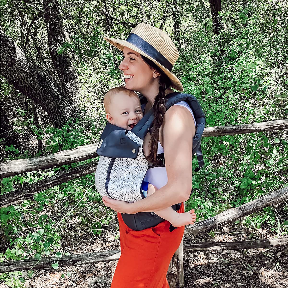 LÍLLÉbaby Complete All Seasons Ergonomic 6-in-1 Baby Carrier for Newborn to Toddler (7-45 lbs) - Adjustable Lumbar Support, 360° Multi-Position & Inward/Outward Facing - Perfect for Hiking, Shopping & Hands-Free Parenting (Etch Design)