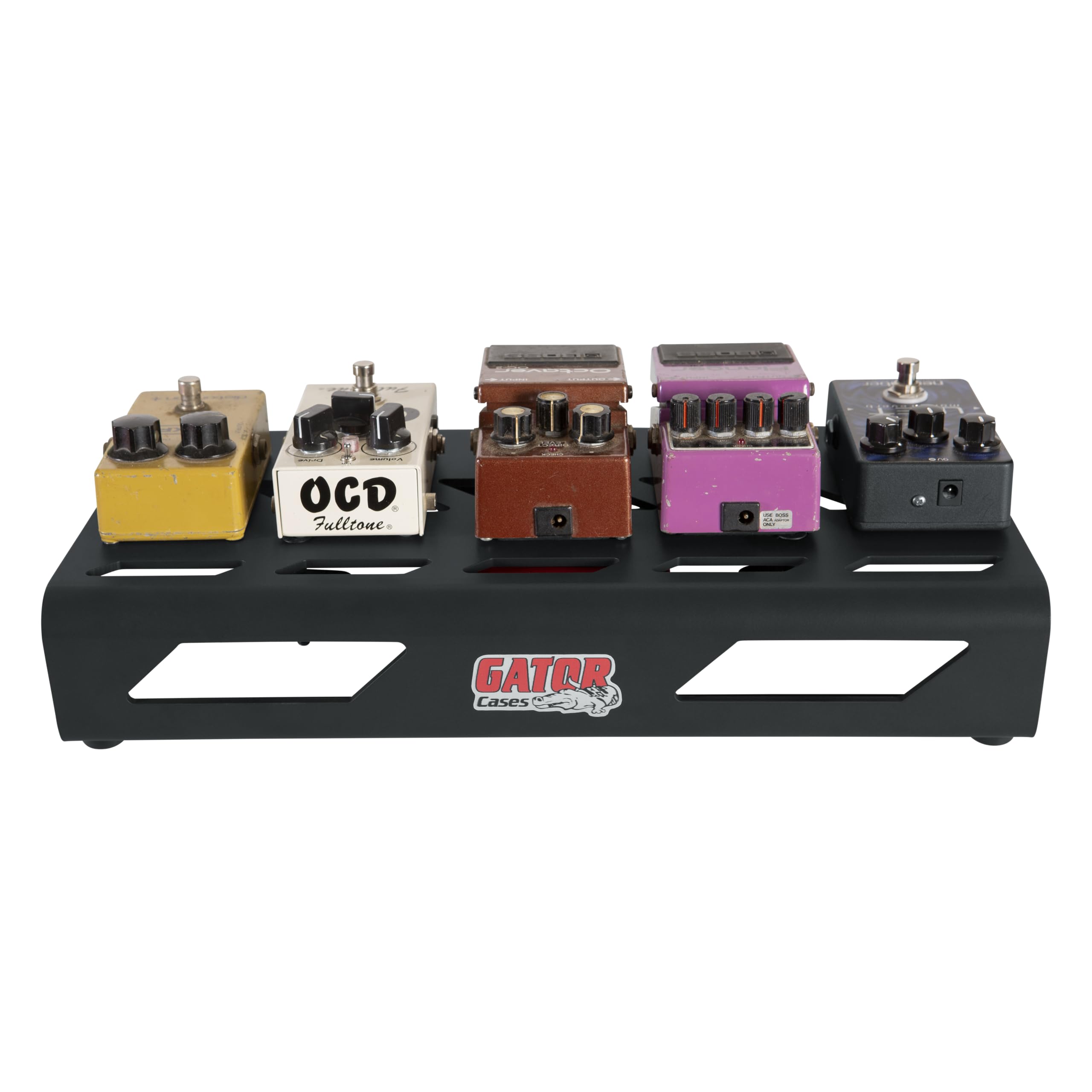 Gator Small Pedalboard with Carrying Bag - 15.75 x 7 Inches Black | Compact Guitar Effects Pedal Board for Musicians & Performers | Perfect for Live Gigs, Studio Recording & Travel