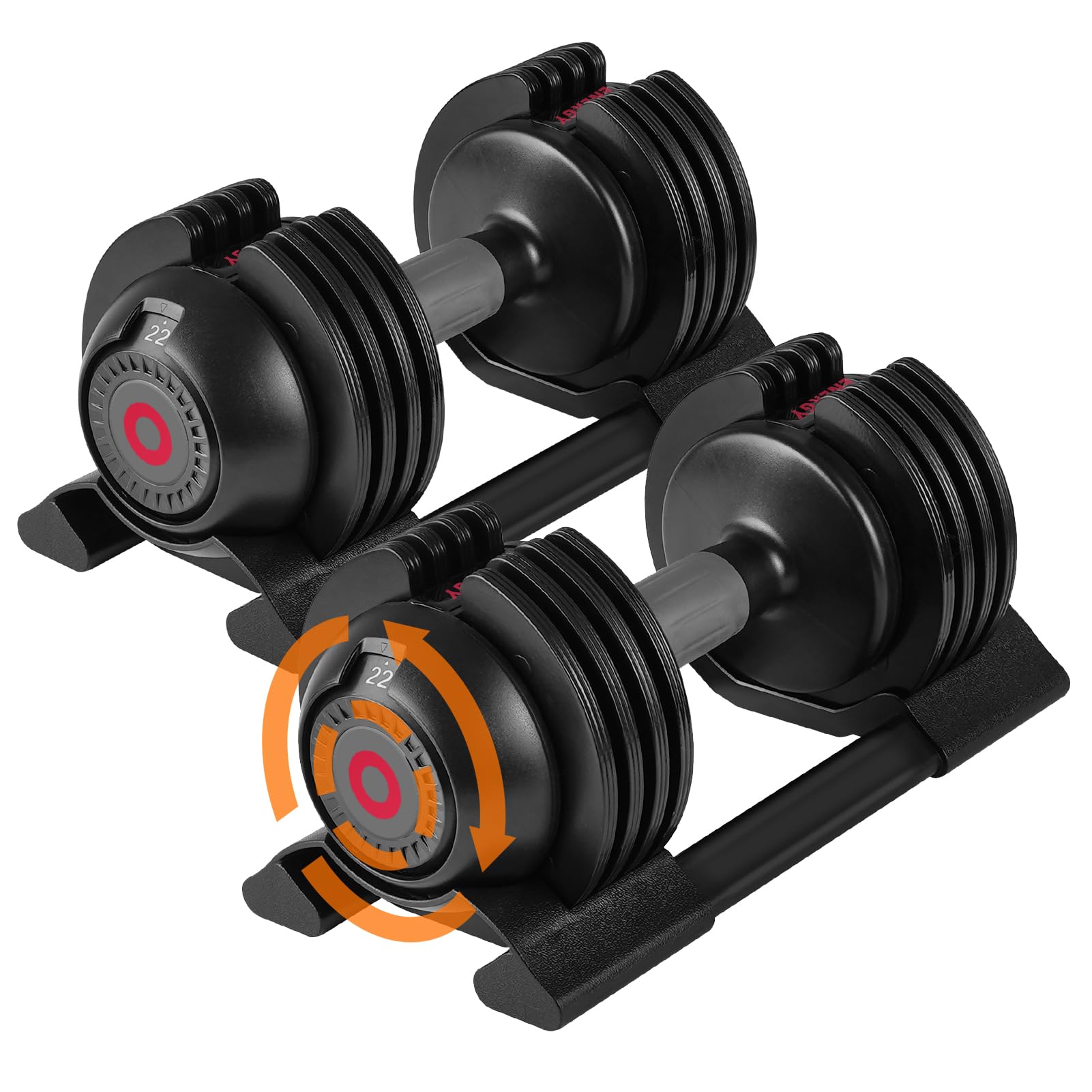Adjustable Dumbbells Set - 5 Weight Options with Anti-Slip Metal Handle for Home Gym, Strength Training & Full Body Workout | Perfect for Men & Women Fitness Enthusiasts