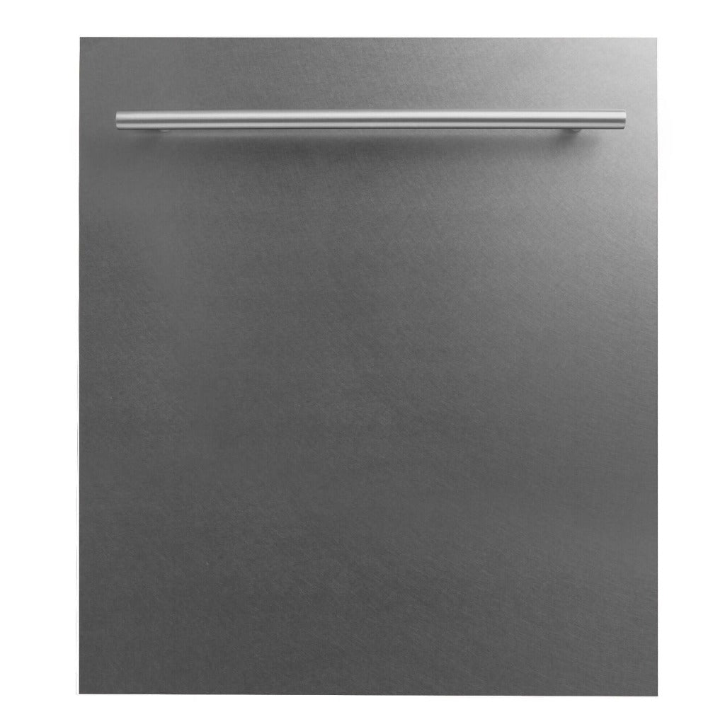 ZLINE 24 Inch Built-In Dishwasher Panel with Modern Handle - Stainless Steel Appliance Cover for Seamless Kitchen Integration | Perfect for Contemporary Home Renovations & Custom Cabinet Designs (Model DP 24)