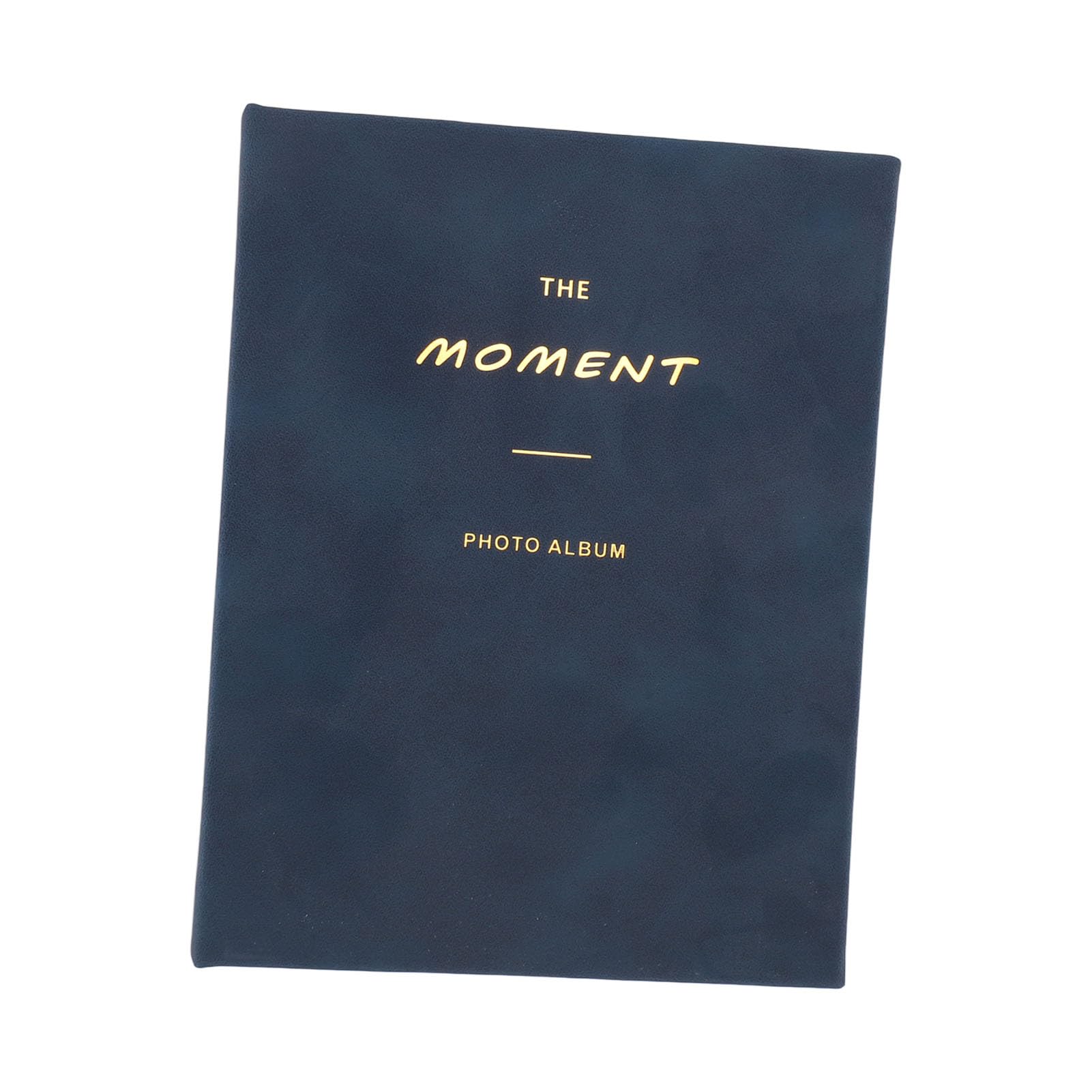Jiawu 64-Pocket Photo Album - Lightweight 2x3 Velvet Cover for Mini 12, 11, 9, 8 Photos - Dark Blue | Perfect for Baby Pictures, Wedding Memories & Travel Scrapbooking