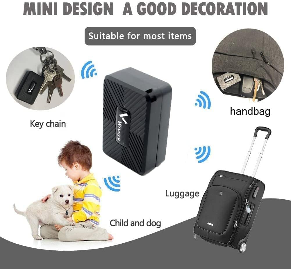 Real-Time Micro GPS Tracker with Strong Magnet - Portable Satellite Location Device with Geo-Fence Alarms & Free App | Perfect for Cars, Motorcycles, Kids, Pets & Asset Tracking