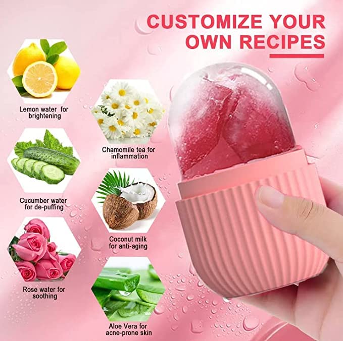 BUYVIV Ice Roller for Face - Cooling Facial Massage Tool for Glowing Skin, Leakproof Design - Perfect for Morning Routine & Post-Workout Skin Care