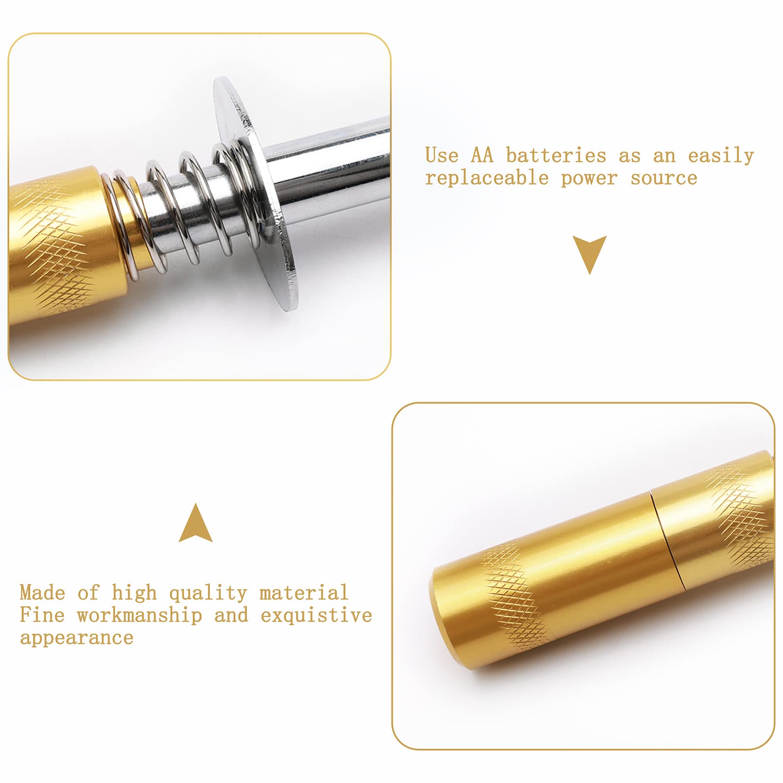 High-Performance Alloy RC Glow Plug Igniter for Nitro Engine - Compatible with AA Batteries, RC Cars, Buggies, Trucks & Airplanes (Gold) - Ideal for Racing, Off-Roading & Remote Control Hobbies