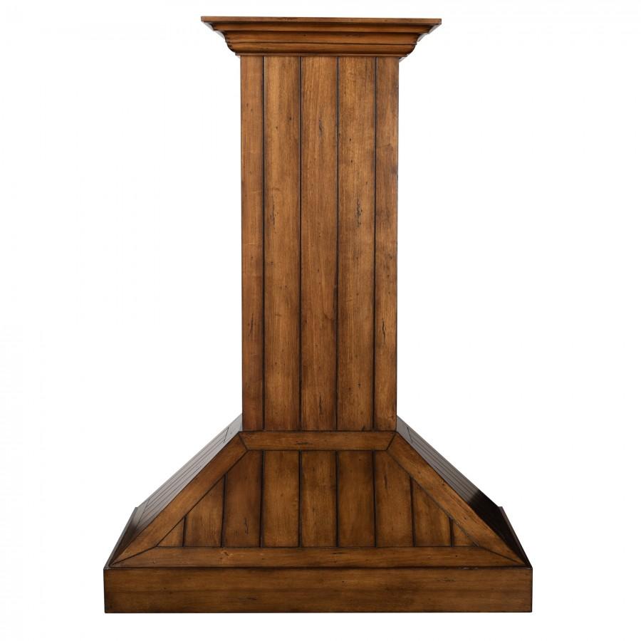 ZLINE Rustic Light Wooden Wall Mount Range Hood - Modern Kitchen Ventilation for Home Cooking & Smoke Removal - Perfect for Farmhouse & Rustic Style Kitchens