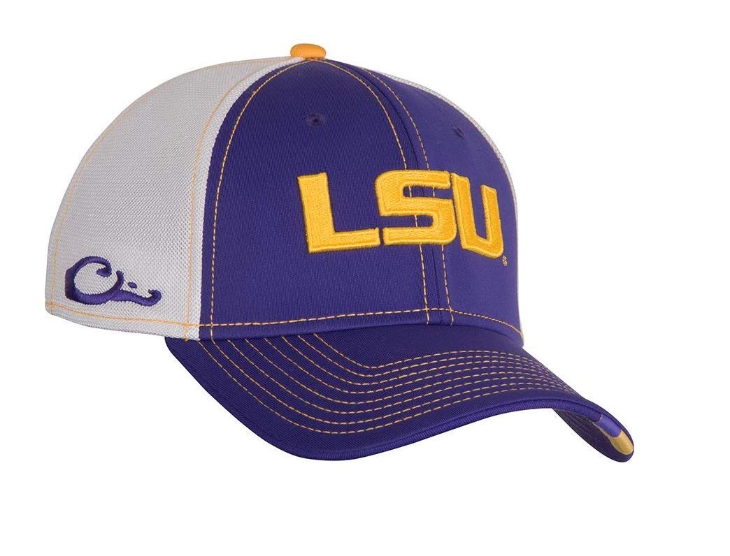 Drake LSU Tigers Stretch Fit Baseball Cap - Adjustable Purple Hat for Men & Women | Perfect for Game Day, Tailgating & Fan Support