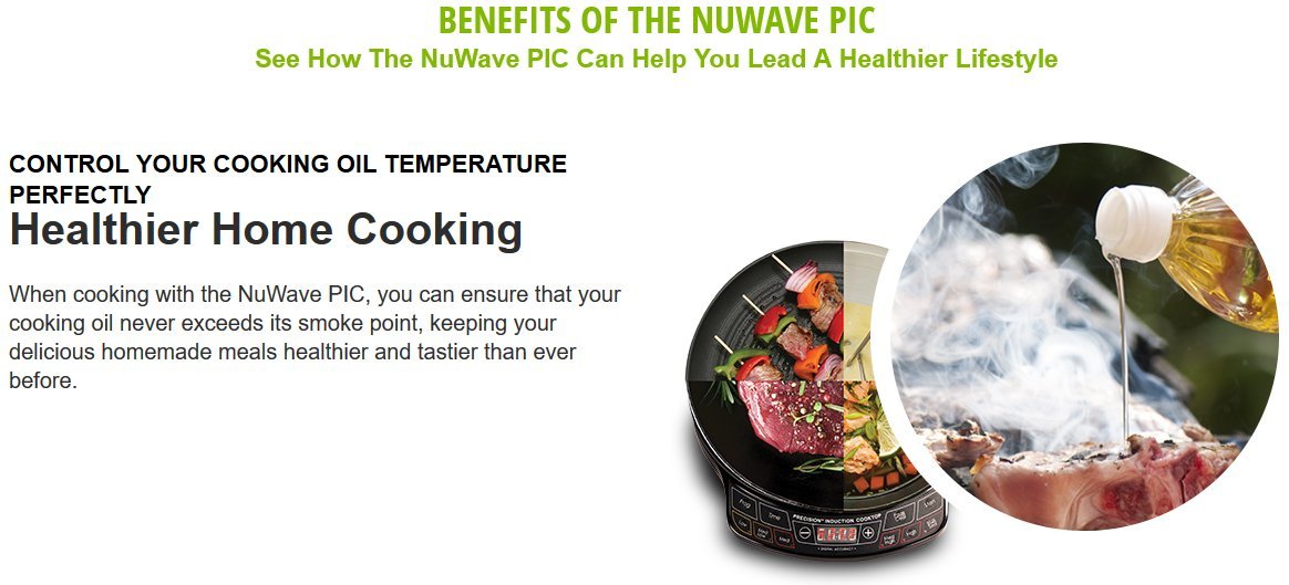 NuWave PIC Pro 1800W Induction Cooktop - High Power Portable Electric Stove for Fast Boiling, Frying & Cooking | Perfect for Home Kitchen, RV, Dorm & Outdoor Use