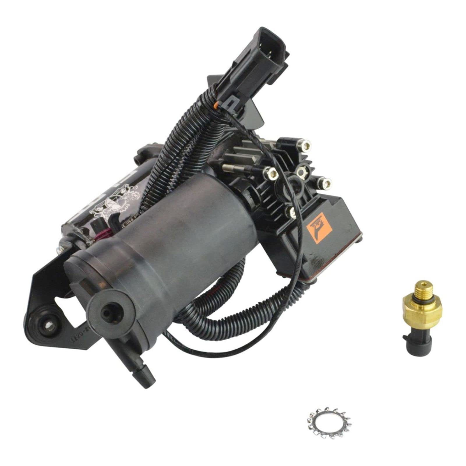 Air Ride Suspension Compressor Kit with Dryer & Rear Shock Absorber - 3 Piece Set for Smooth Ride & Enhanced Vehicle Performance | Perfect for Trucks, SUVs & Custom Cars