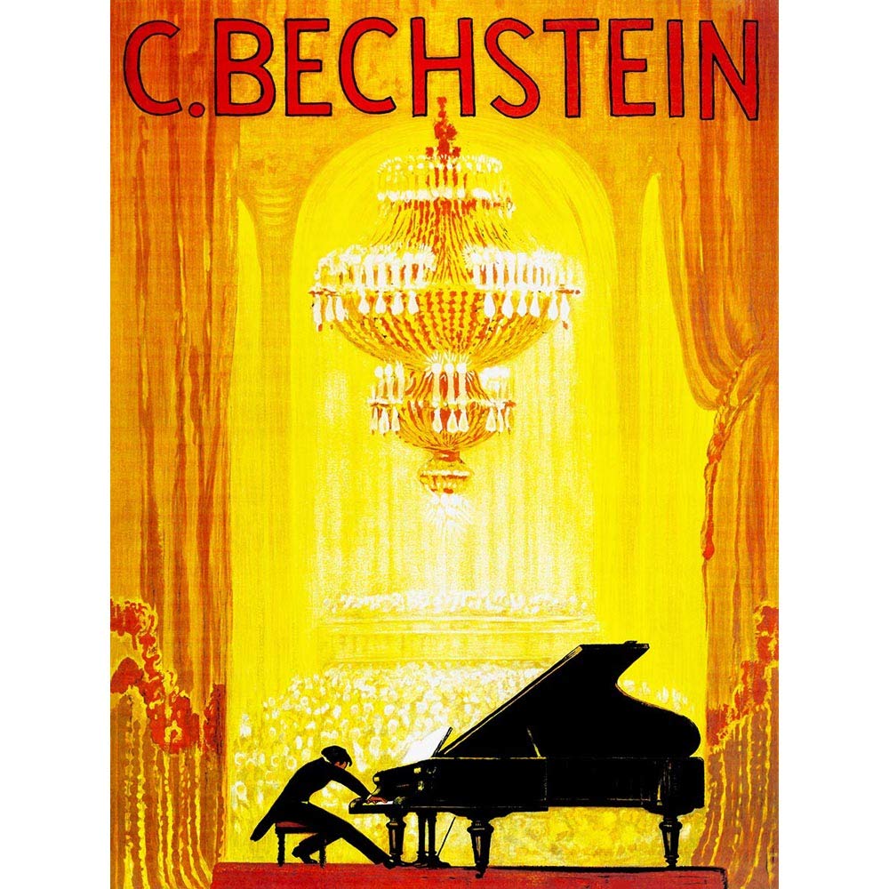 Bechstein Piano Concert Poster - Premium Unframed Wall Art Print for Home & Office Decor - Perfect for Music Lovers, Pianists & Opera House Enthusiasts
