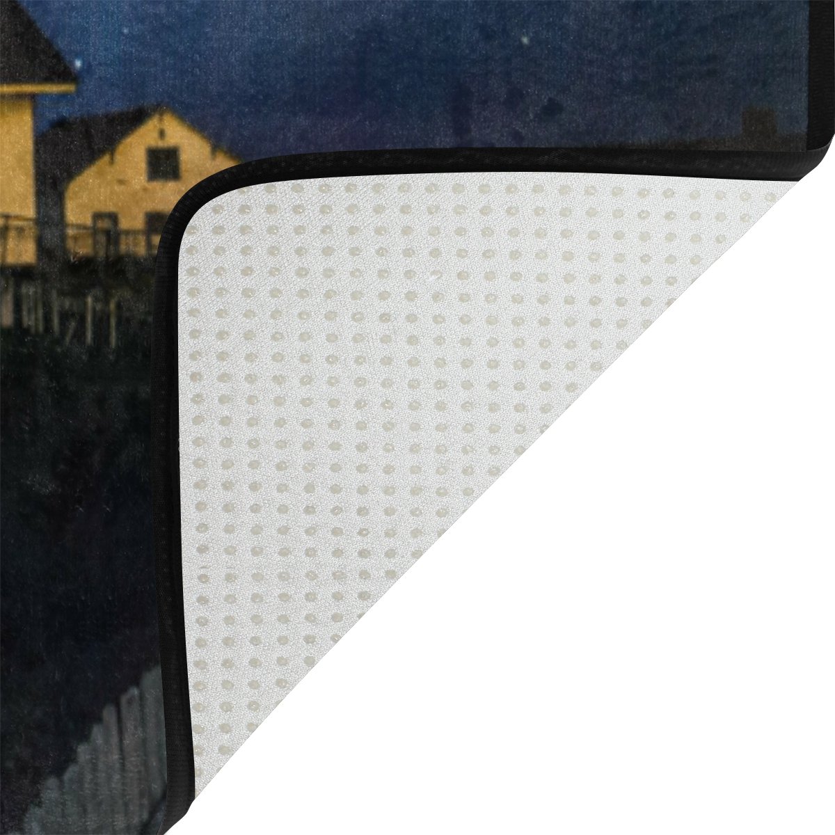 ALAZA Starry Night Milky Way Lighthouse Area Rug - 5'3