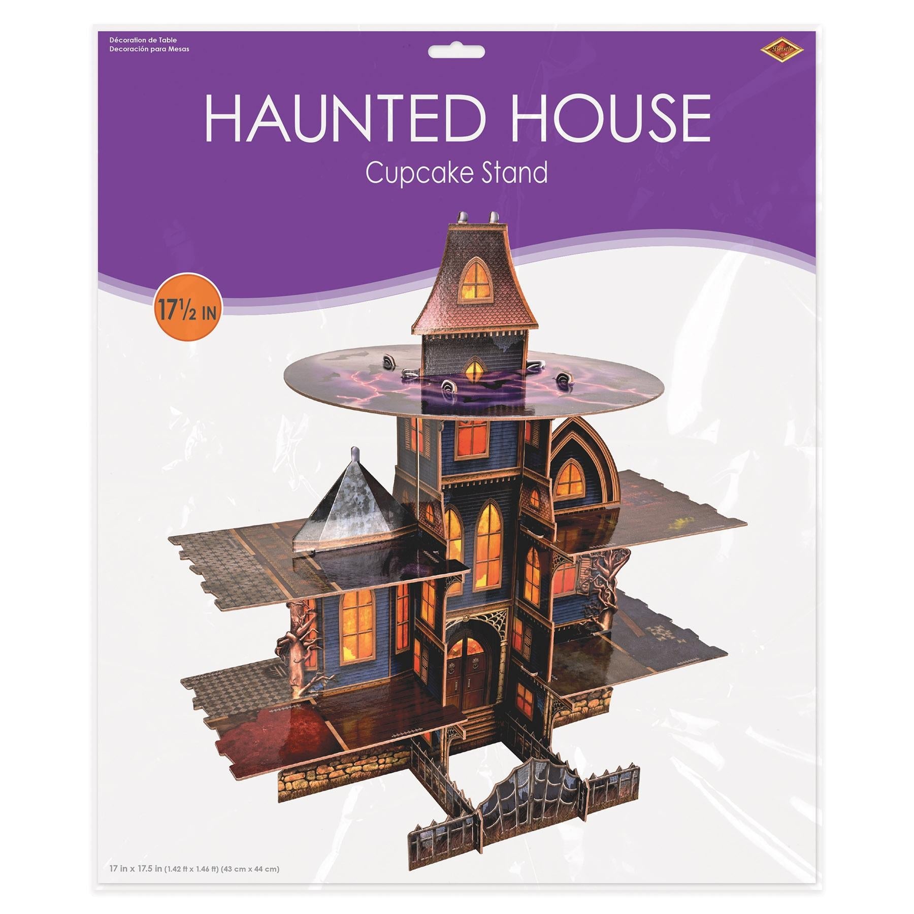 12 Pack Halloween Haunted House Cupcake Stand - Spooky Party Dessert Display for Halloween Decorations, Birthday Parties & Themed Events