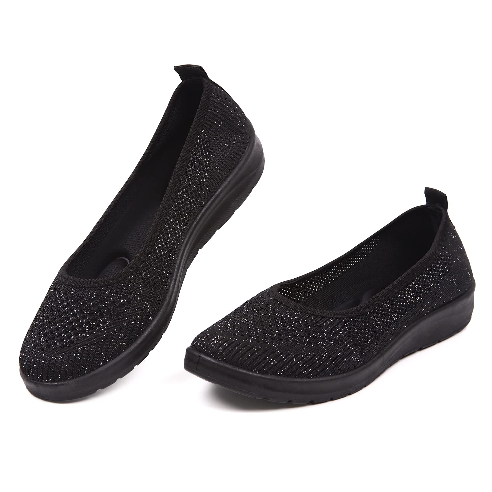 MUSSHOE Women's Slip-On Casual Sneakers - Comfortable Lightweight Walking Shoes for Nurses, Work & Everyday Wear | Breathable Tennis Shoes for Women with Arch Support - Perfect for Hospital Shifts, Running Errands & Travel
