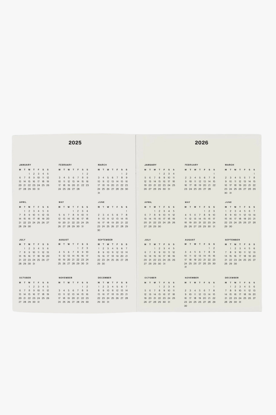 Butter Stripe Daily Planner 2025 - A5 Size, Hardcover, Weekly & Monthly Layout - Perfect for Work, School & Personal Organization