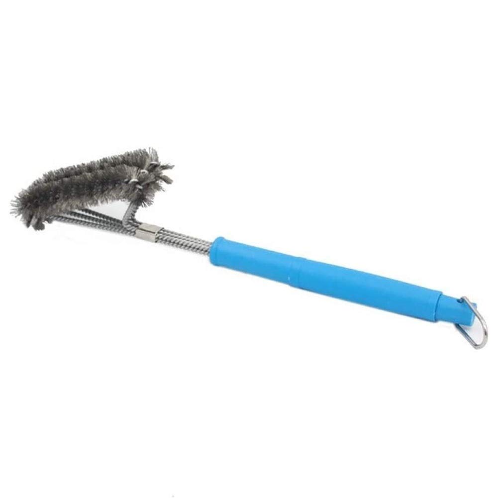 **18-Inch 3-Headed BBQ Grill Brush - Heavy Duty Stainless Steel Bristles for Outdoor Cooking, Camping & Picnics - Safe & Effective BBQ Cleaner for Oven, Grill & Smoker (5-Pack)**    **Perfect for:** Backyard BBQs, Camping Trips, Tailgating, Picnics & Outdoor Cooking Adventures