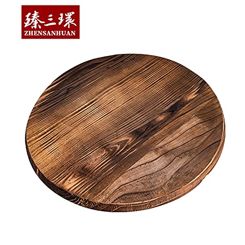 Natural Wooden Wok Lid - 15 Inch Handcrafted Pot Cover - Lightweight Kitchen Accessory for Stir Fry, Steaming & Healthy Cooking - ZhenSanHuan Premium Wooden Cookware