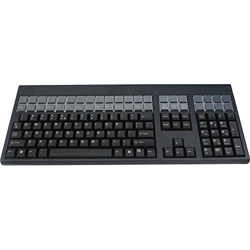 Cherry G86-71400EUADAA LPOS USB Keyboard - QWERTY US Layout, 131 Programmable Keys, 42 Relegendable Keys (17.4