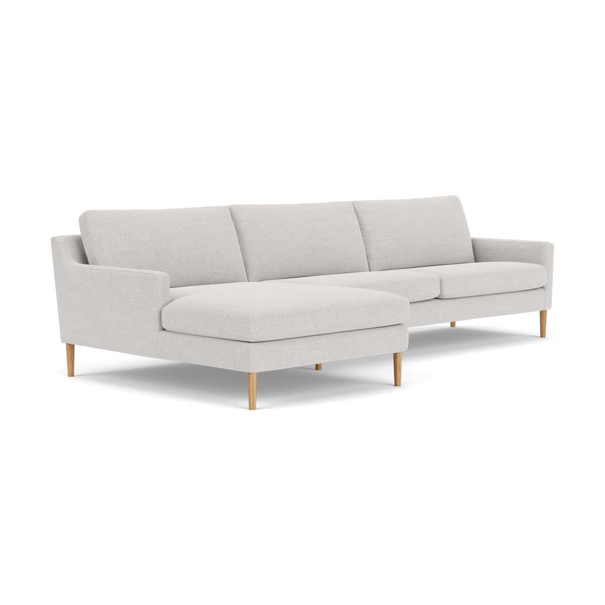 Astha Fabric Left Chaise Sofa - Modern L-Shaped Sectional Couch with Reversible Design for Living Room, Lounge & Home Theater Comfort