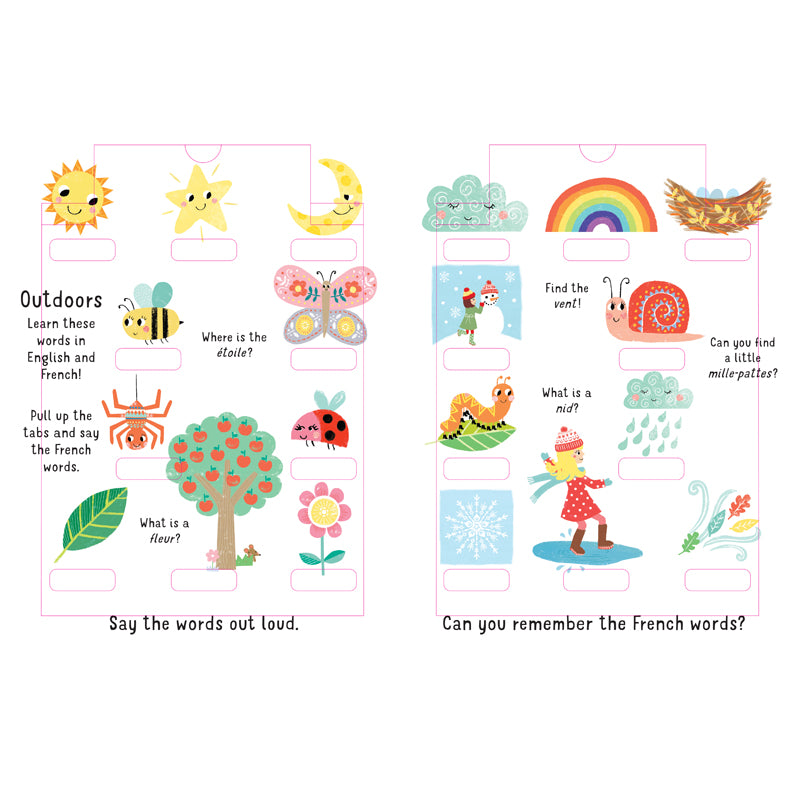 Slide and Seek 100 Words: French English Bilingual Learning Game for Kids - Perfect for Homeschooling & Language Practice