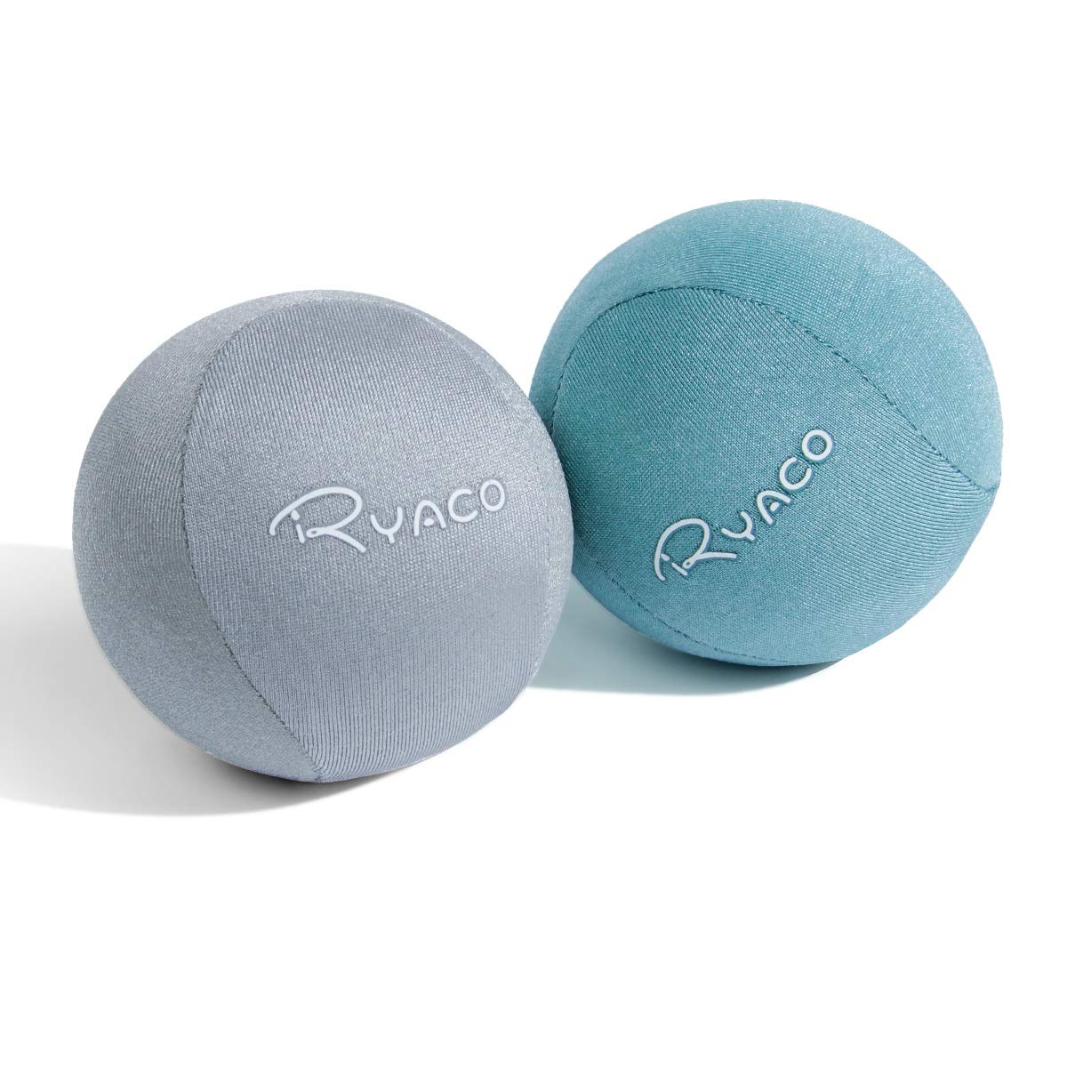 Ryaco 2-Pack Hand Exercise Gel Stress Balls Set - Soft & Hard Therapy Squeeze Balls for Adults & Kids | Anxiety Relief, Grip Strength Training, Finger Rehabilitation | Perfect for Office, Gym, Home & Travel Stress Relief