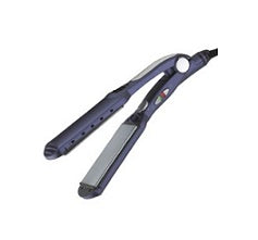 Conair CS44RCS Dry n Straight 2 Ceramic Hair Straightener - Dual Voltage 110V/220V for Travel - Salon-Quality Styling for Smooth, Shiny Hair at Home or On The Go