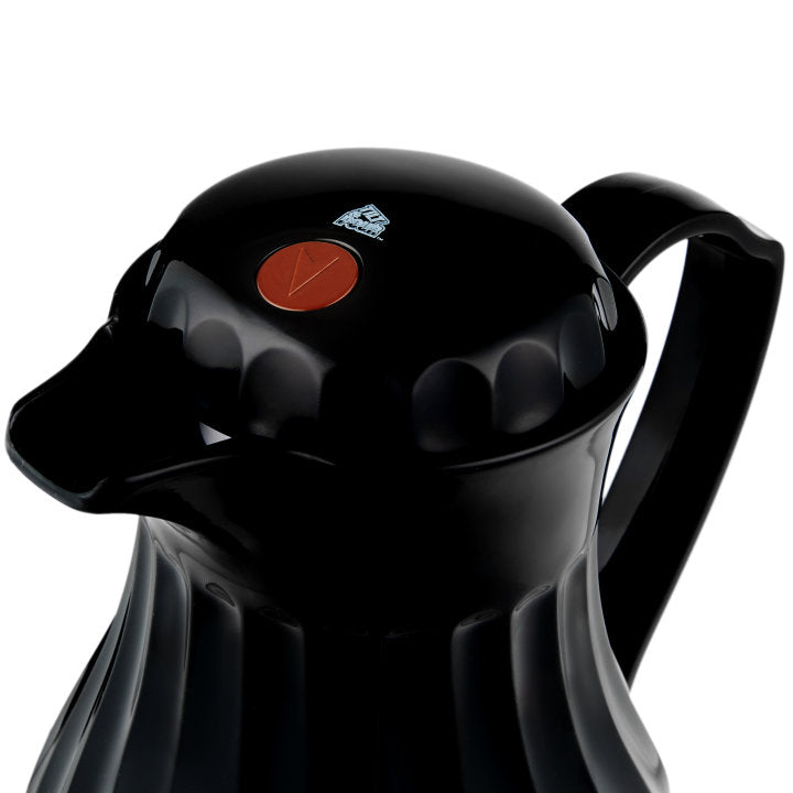 Vollrath 20 Oz Insulated Tilt & Pour Beverage Server - Black | Hot & Cold Drink Dispenser for Coffee, Tea, and Juice | Perfect for Restaurants, Cafes, and Catering Events