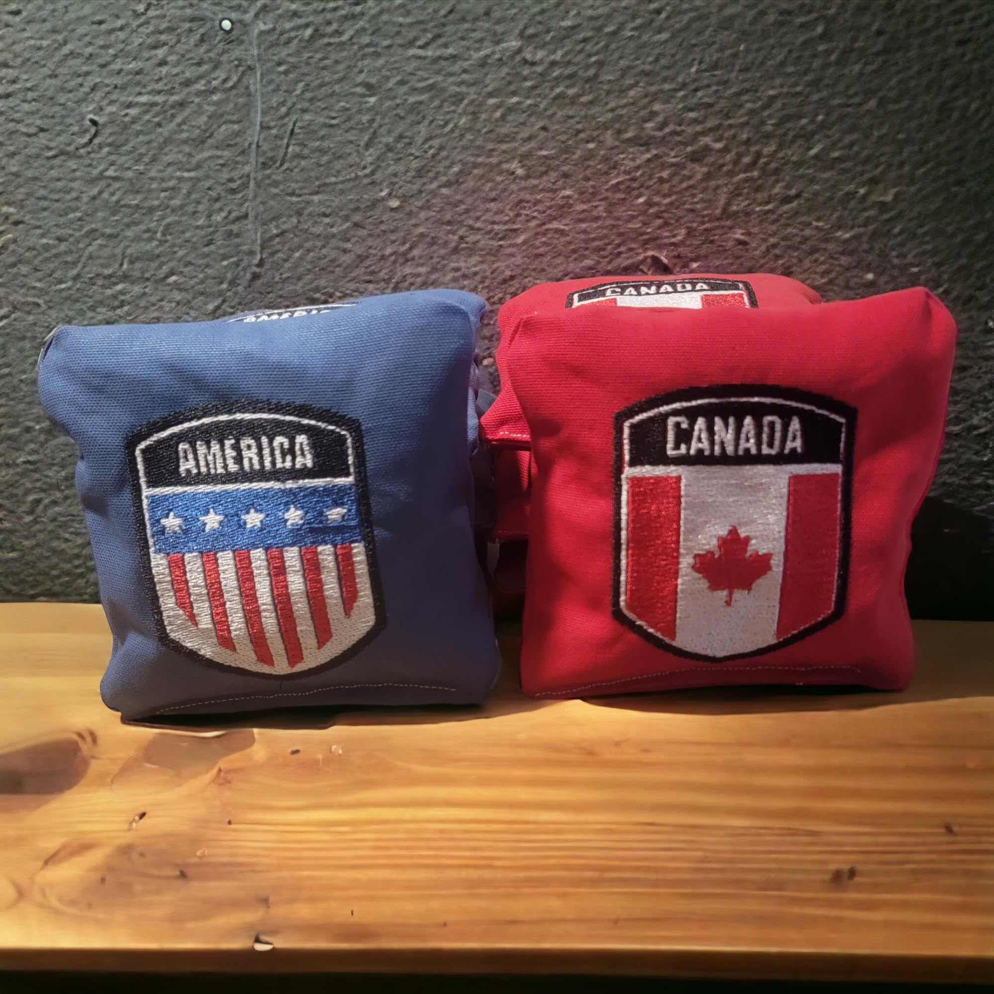 Premium All-Weather Cornhole Bags Set - American vs Canadian Style (8 Pack) | Durable Outdoor Game Accessories for Backyard Parties, Tailgating & Beach Fun | Free US Shipping