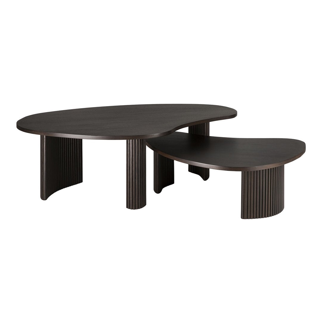 Modern Boomerang Coffee Table - Stylish & Functional Living Room Furniture for Small Spaces | Perfect for Apartments, Lounges & Home Decor