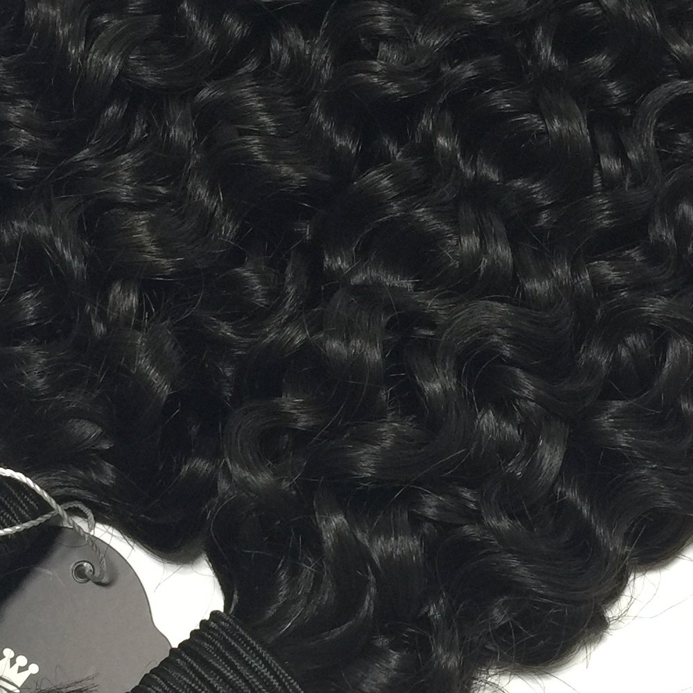 Brazilian Deep Wave Curly Hair Bundles with 360 Lace Frontal - 3 Bundles (18