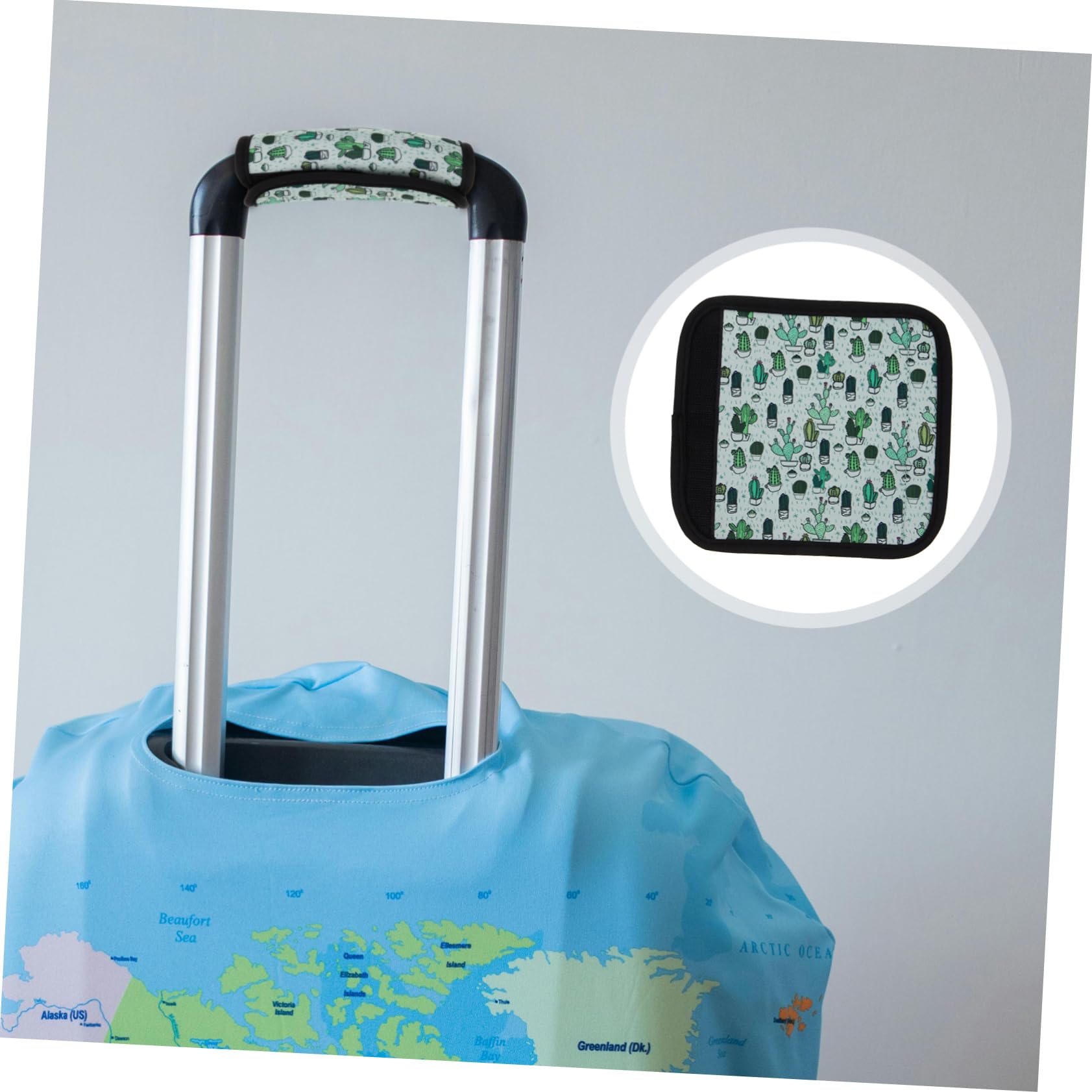 GOOHOCHY Polyester Luggage Handle Grip Sleeve - Durable Bag Wrap & Identifier for Travel, Airport, and Commuting