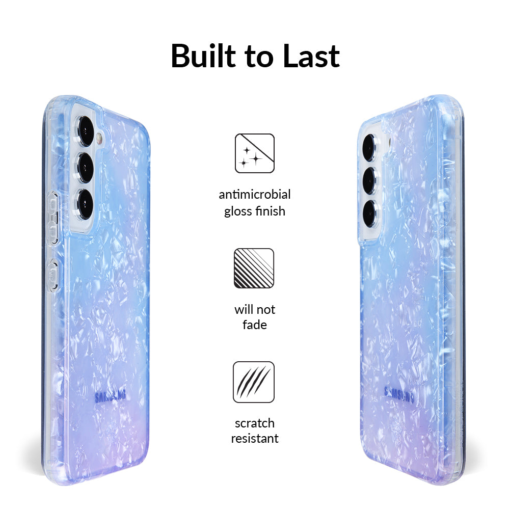 Blue Opal Quartz Samsung Phone Case - Protective & Stylish Cover for Galaxy S21/S22/S23 - Perfect for Everyday Use & Gifting