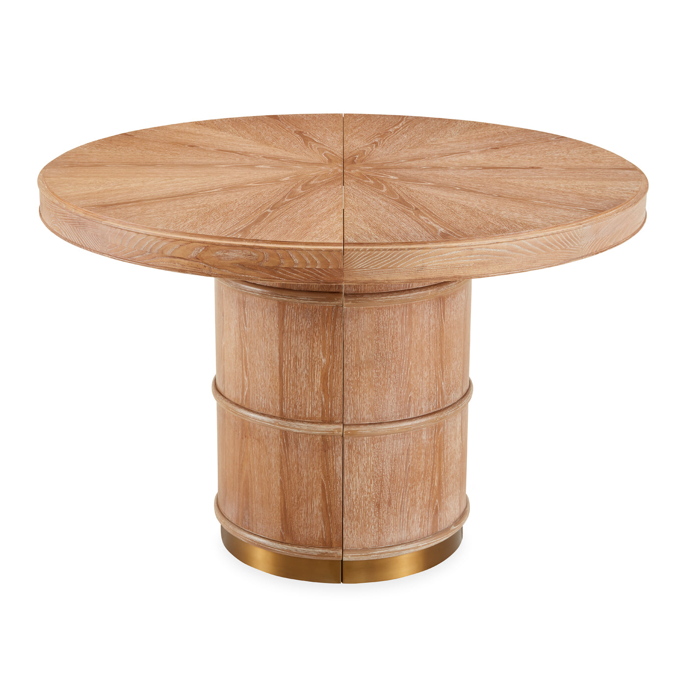 Modern Brussels Dining Table - Solid Wood Kitchen Table for 6 - Elegant Farmhouse Dining Room Furniture for Family Gatherings & Dinner Parties