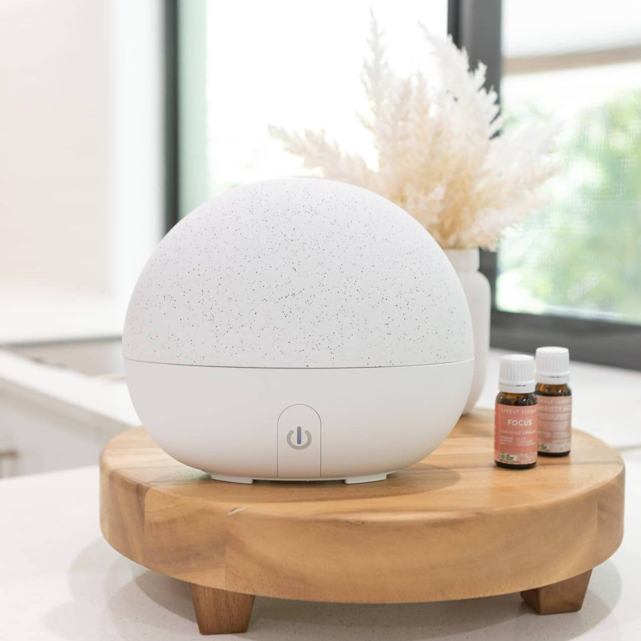 Aroma Luna Essential Oil Diffuser with 7 LED Color Changing Lights - Perfect for Home, Office, Yoga & Meditation Relaxation