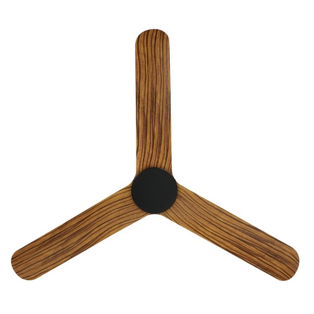 Eglo Iluka 52 Inch DC Ceiling Fan with Wood Blades - Black - Energy Efficient Quiet Operation for Living Room, Bedroom or Patio