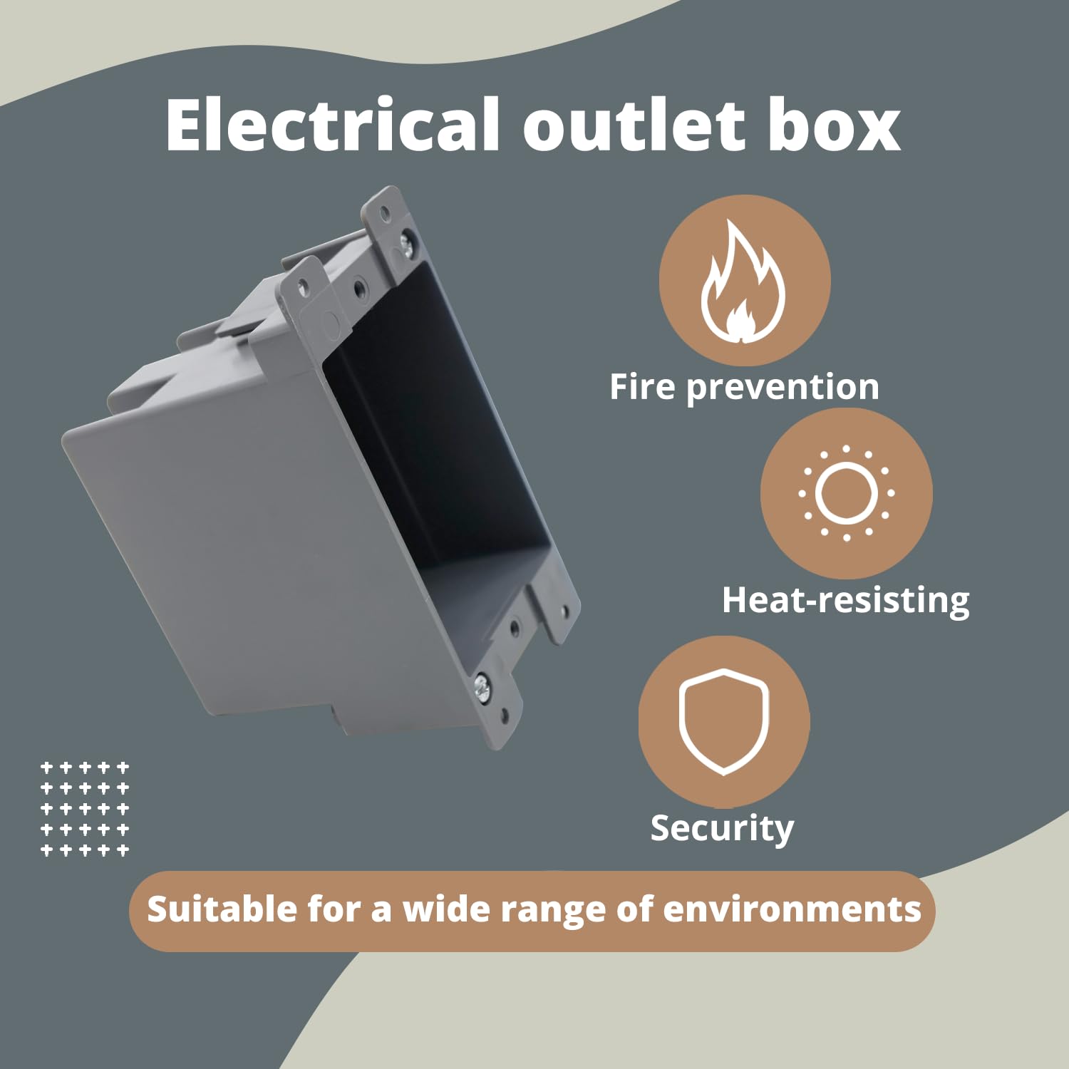 1-Gang PVC Old Work Electrical Box, 14 cu.in. Deep Switch & Outlet Box, ETL Certified for Home Improvement, Plastic Junction Box for Switches & Outlets (1 Pack) - Perfect for DIY Home Renovation & Electrical Wiring Projects