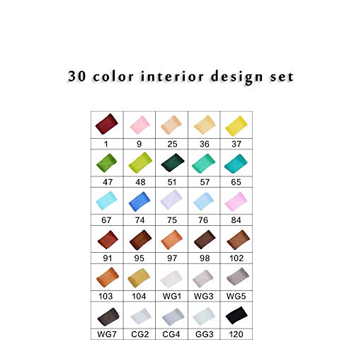 **Cobaka 12/30/40/60/80/168 Color Art Marker Pen Set - Anime Sketch Drawing, Watercolor Brush Pens for Artists & Students (30 Indoor Set) - Perfect for Manga, Illustration & DIY Craft Projects**