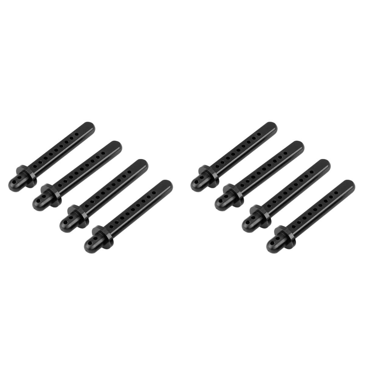 Toyvian 8 PCS RC Car Aluminum Body Post Mounts - Durable Model Car Shell Holder for Enhanced Stability in RC Car Racing and Off-Road Adventures