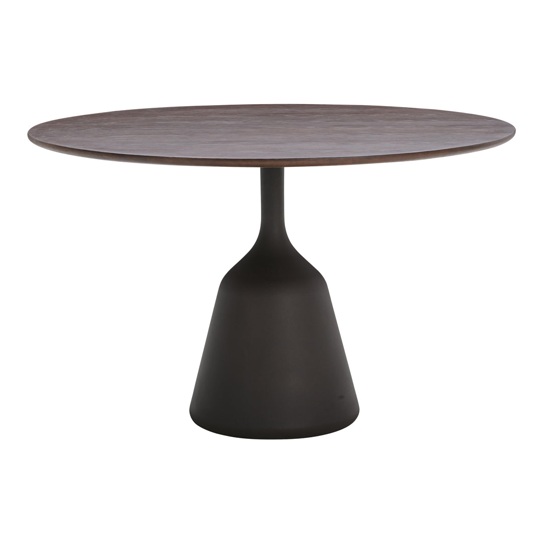 Modern Round Coin Dining Table - Elegant Metal & Glass Top for Kitchen, Dining Room, or Breakfast Nook - Perfect for Small Spaces & Contemporary Home Decor