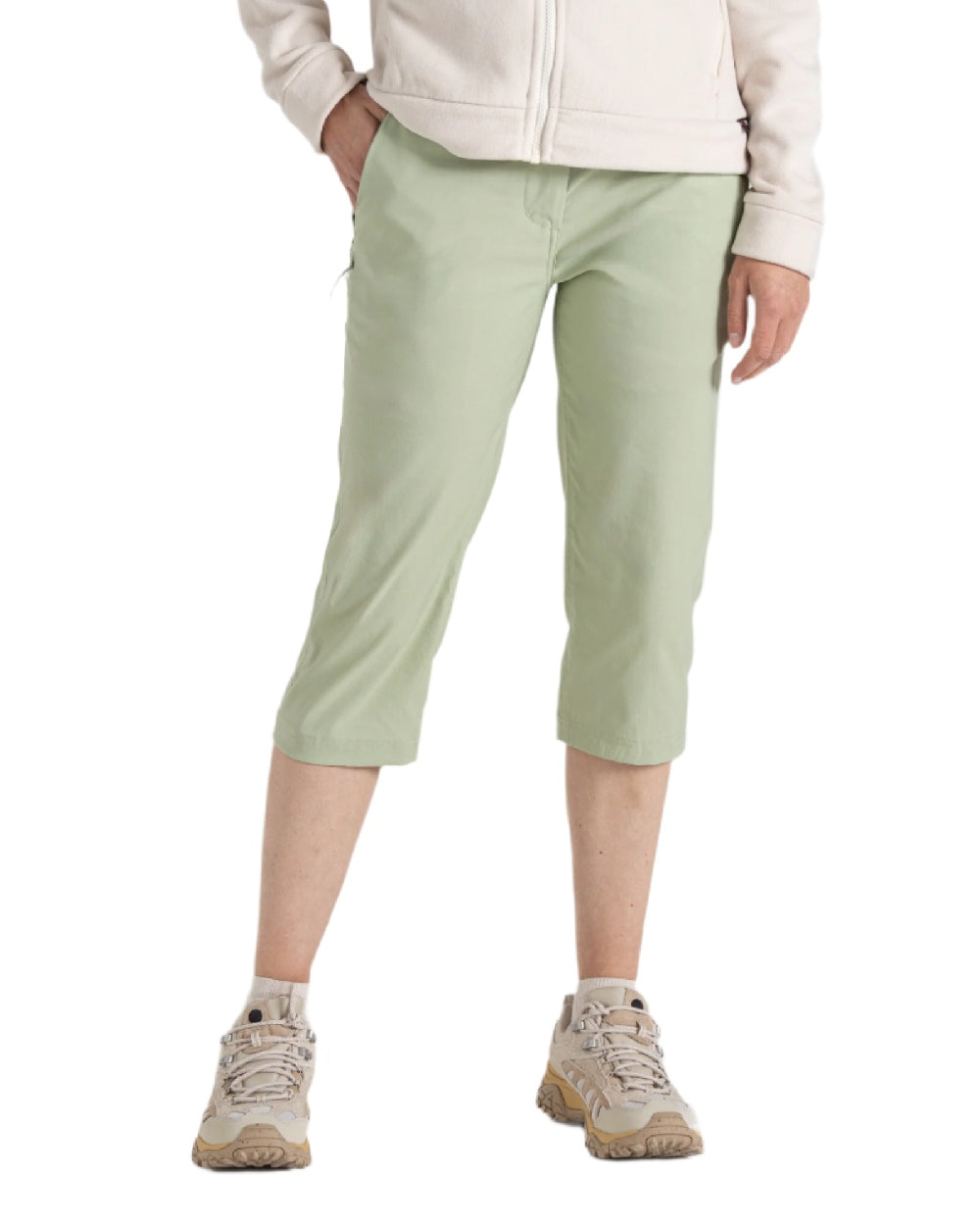 Craghoppers Kiwi Pro Crop II Trousers - Women's Outdoor Hiking Pants with UPF 50+ Sun Protection & Quick-Dry Fabric - Perfect for Hiking, Travel & Adventure Activities