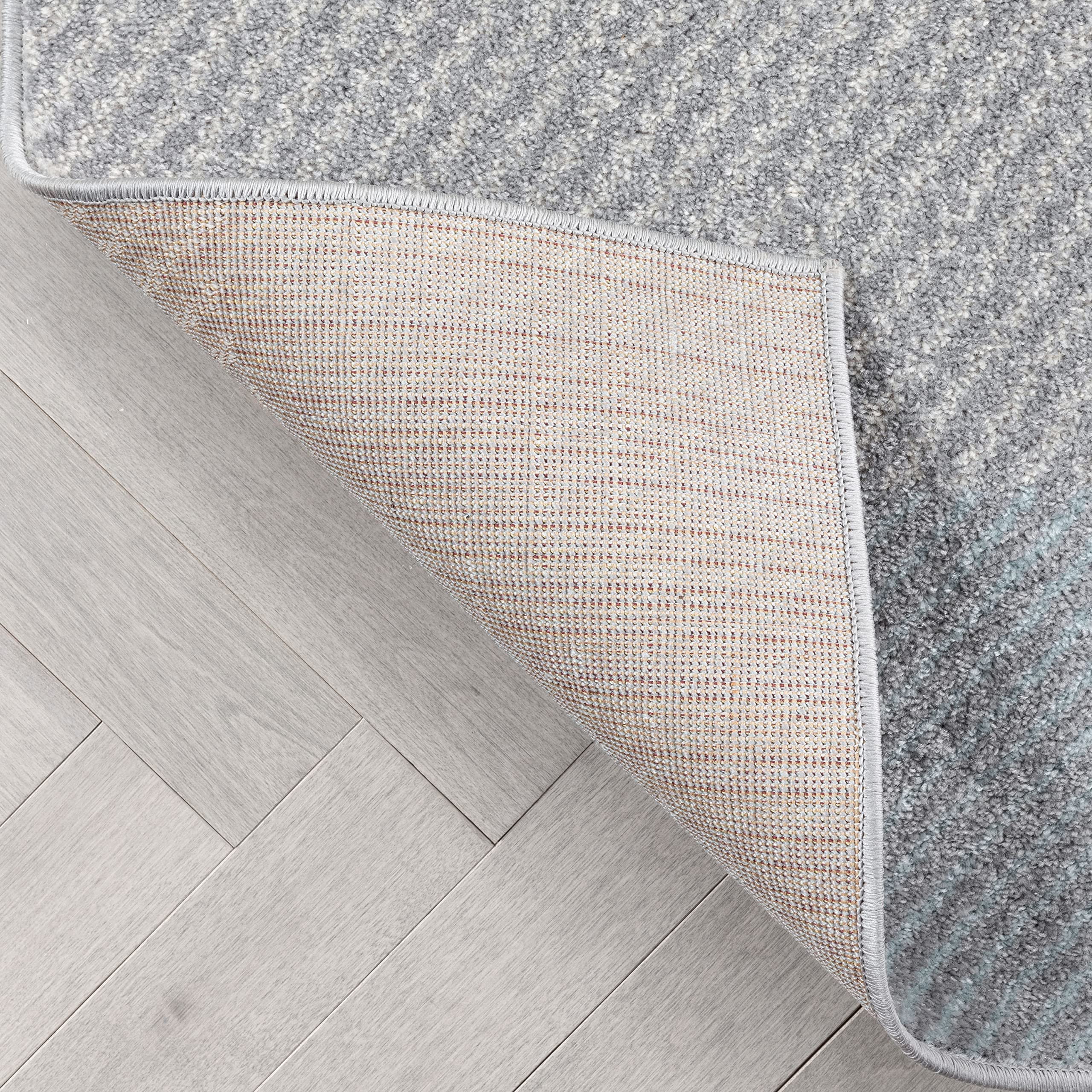 Well Woven Welma Yellow Grey Modern Geometric Boxes & Stripes Pattern 8x10 Area Rug (7'10